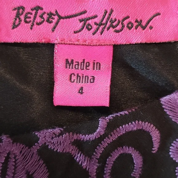 Betsey Johnson Insect/Spider/Fly Embroidered Dress - Picture 8 of 9